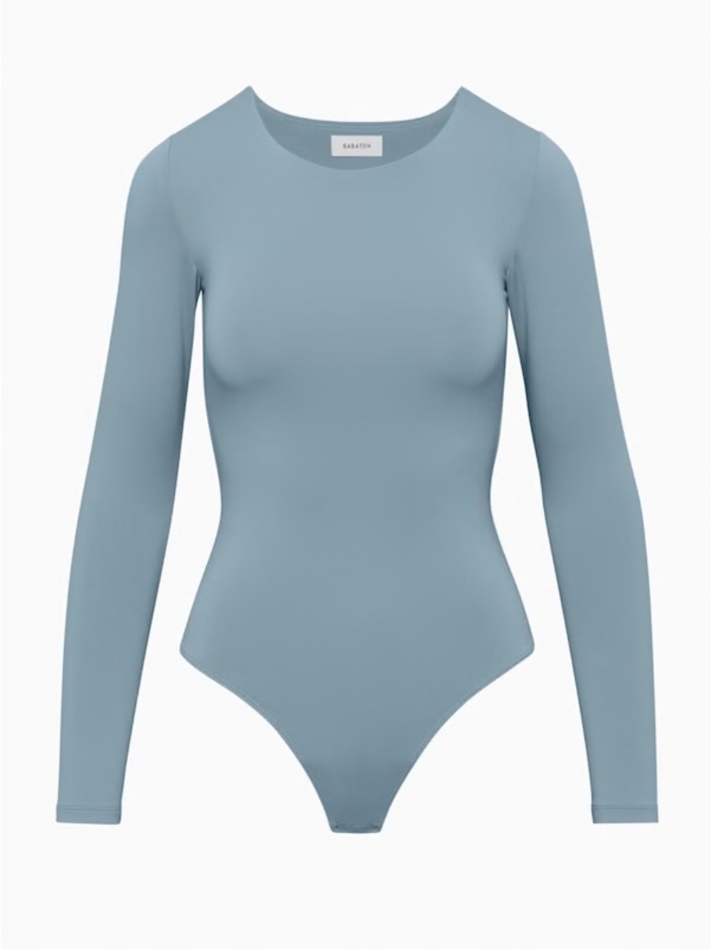 Aritzia Babaton Contour Crew Longsleeve Bodysuit - Slab Blue, Size L